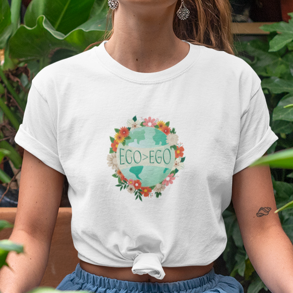 Maglietta Eco not Ego da donna