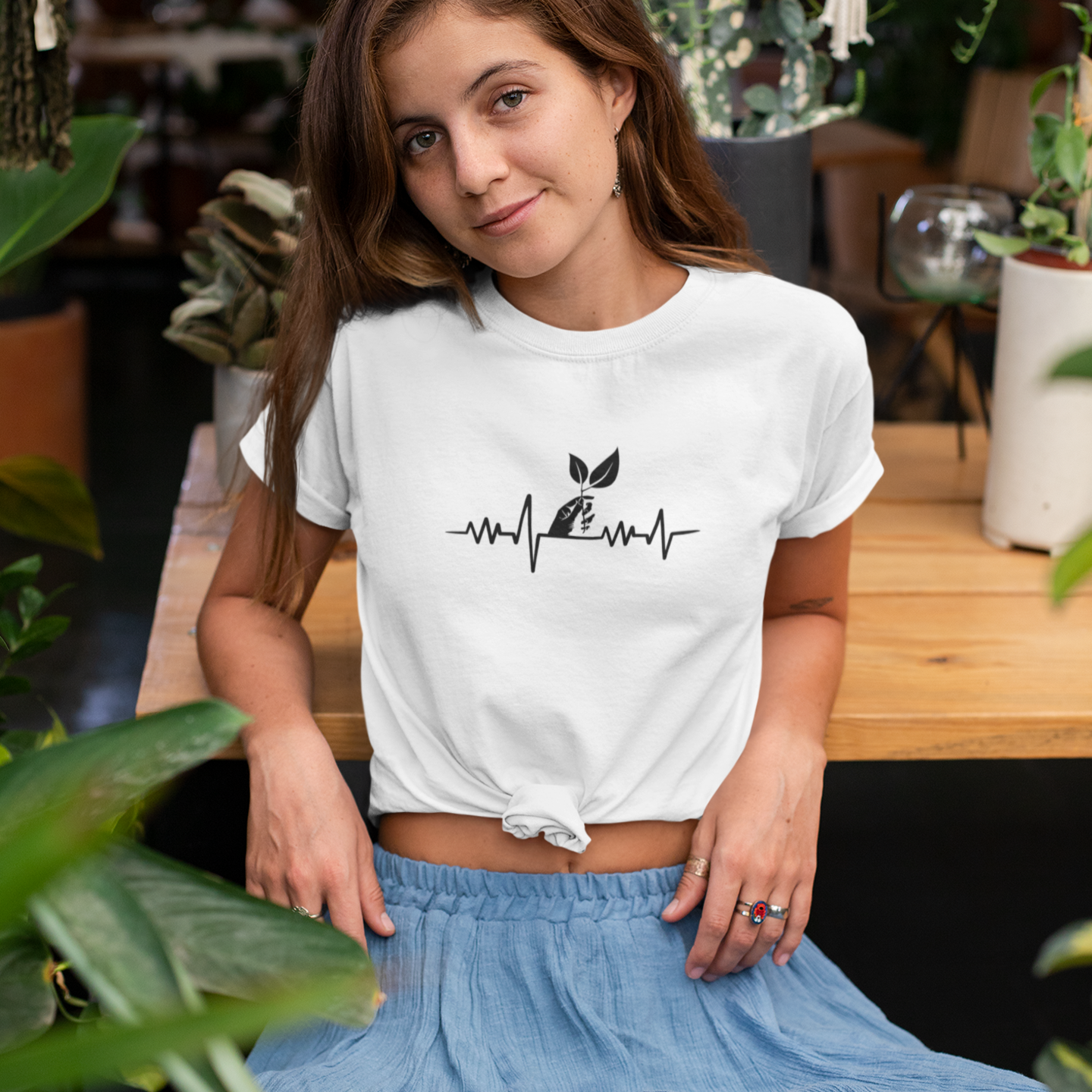 Maglietta Heartbeat da donna
