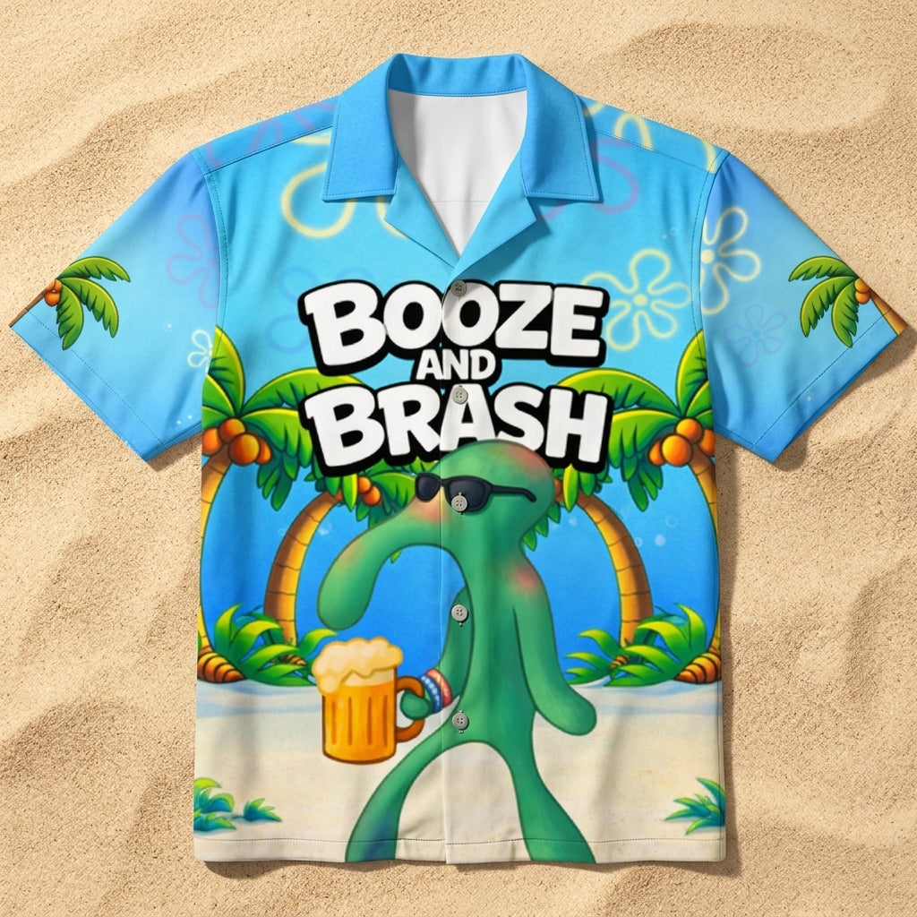 Booze and Brash - Hawaiian Shirt