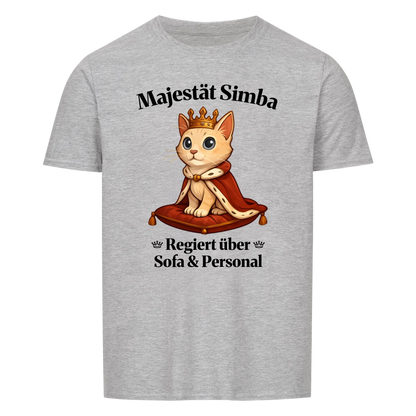 Majestät über Sofa und Personal