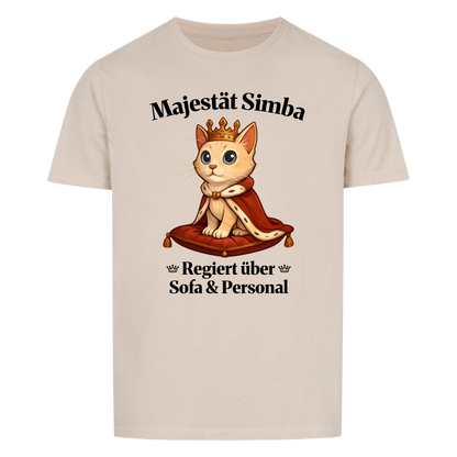 Majestät über Sofa und Personal