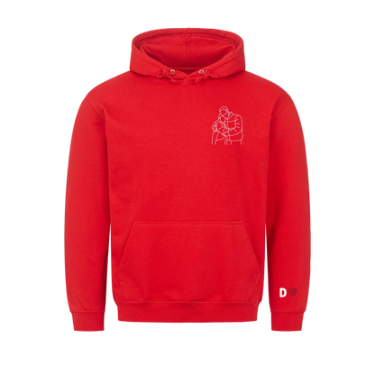 Paar Silhouette Hoodie – Personalisiert