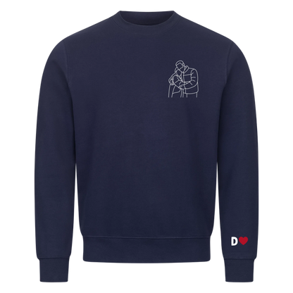Paar Silhouette Hoodie – Personalisiert