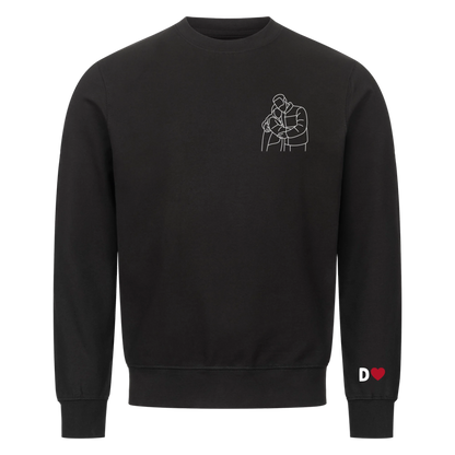Paar Silhouette Hoodie – Personalisiert