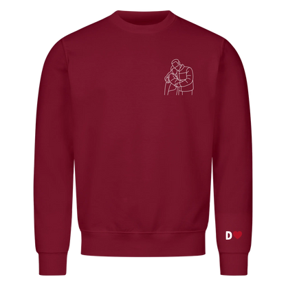 Paar Silhouette Hoodie – Personalisiert