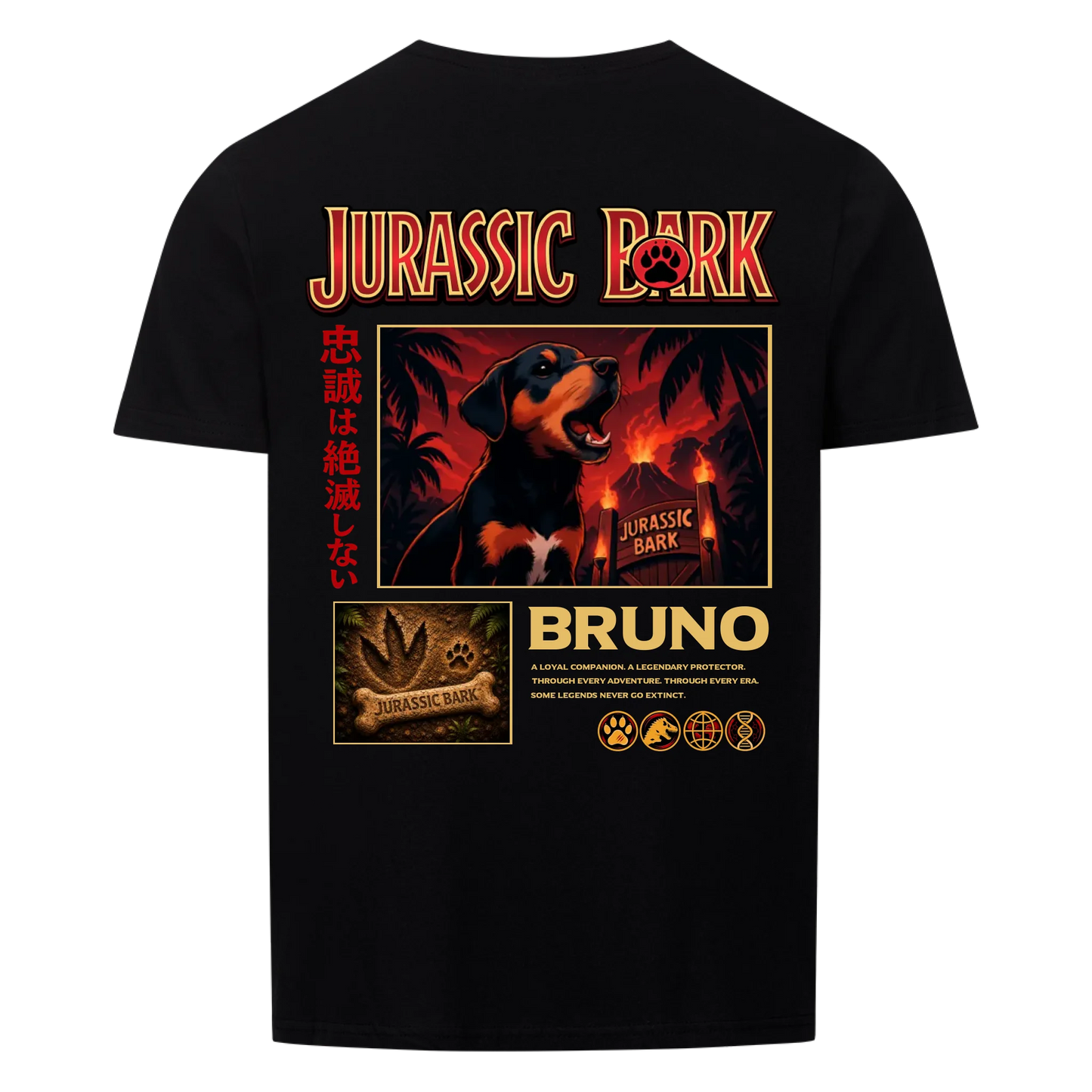 Jurassic Bark Backprint