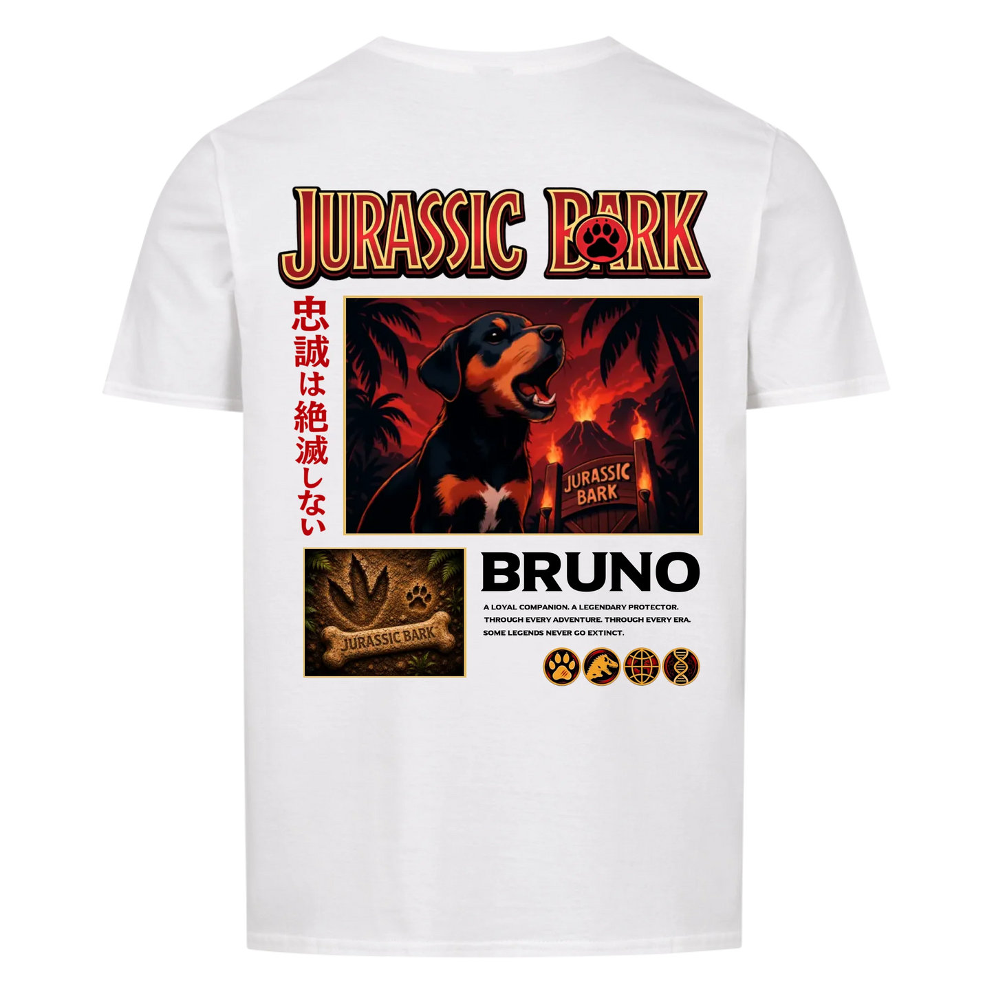 Jurassic Bark Backprint