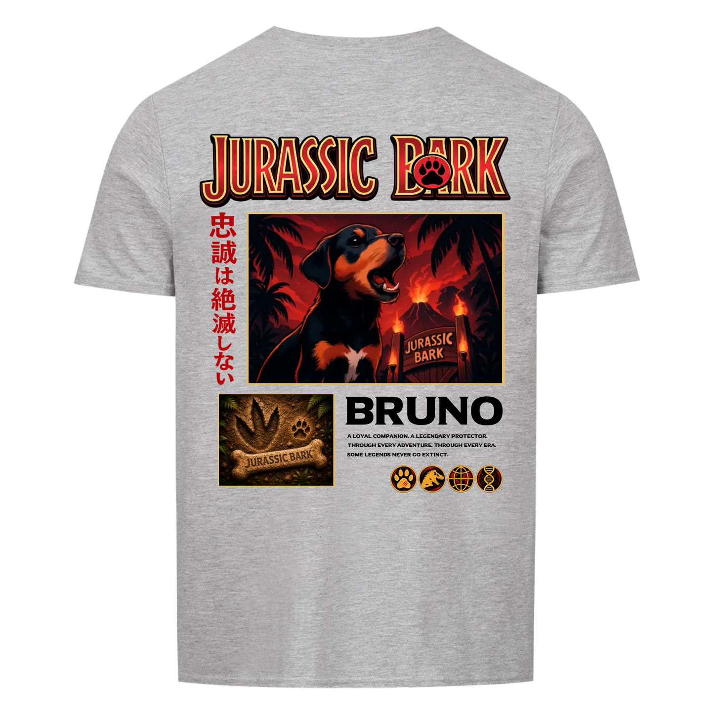 Jurassic Bark Backprint