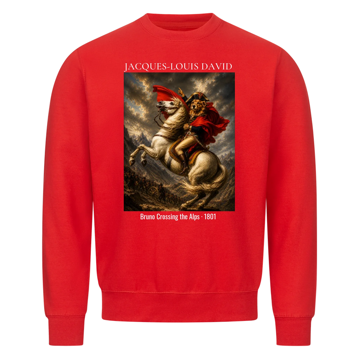 Napoleon crossing the Alps – personalisierbar