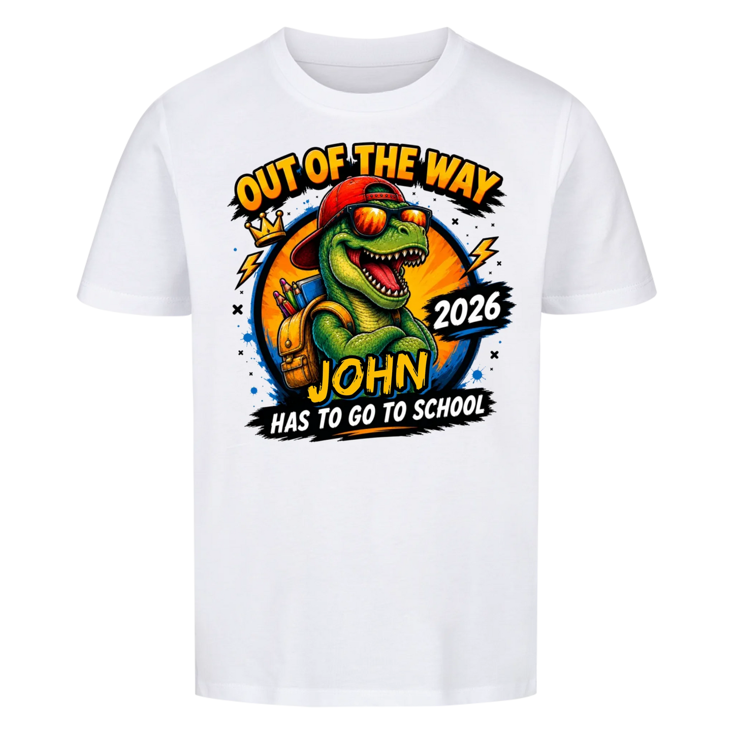 School Rex – Kids First Day of School Tee