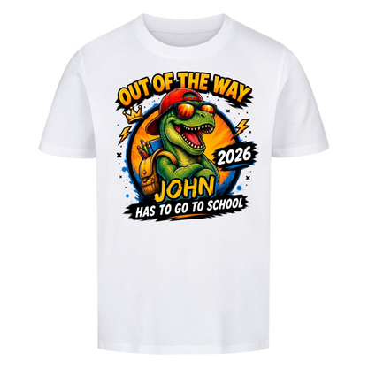 School Rex – Kids First Day of School Tee