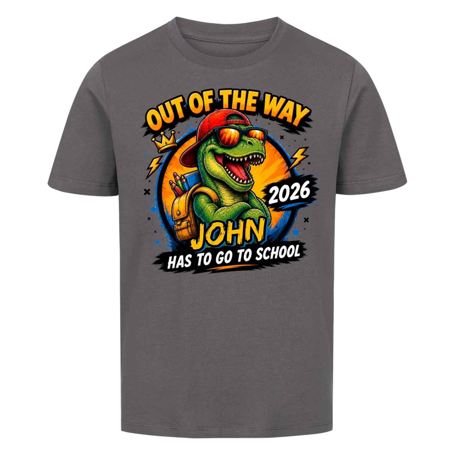 School Rex – Kids First Day of School Tee
