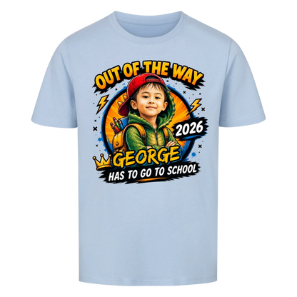 School Rex – Kids First Day of School Tee - with photo