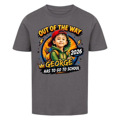 School Rex – Kids First Day of School Tee - with photo