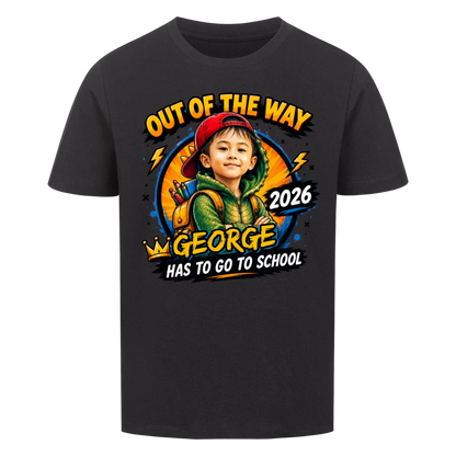 School Rex – Kids First Day of School Tee - with photo
