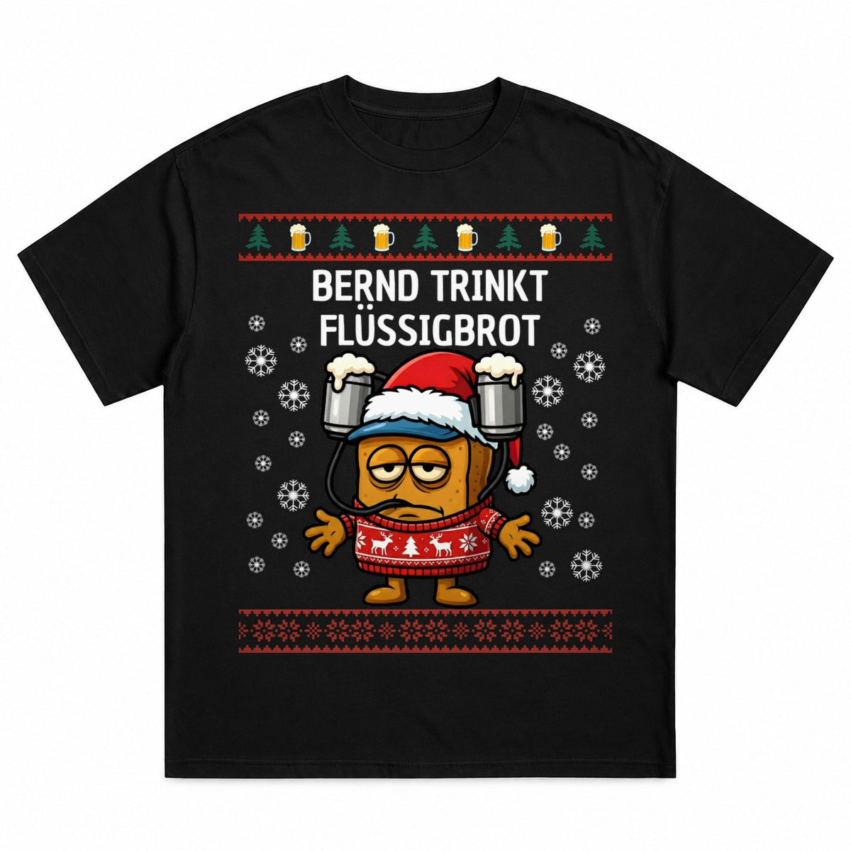 Bernd trinkt Flüssigbrot - Christmas Tee