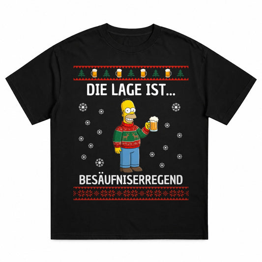 Besäufniserregende Lage von Homer - Christmas Tee