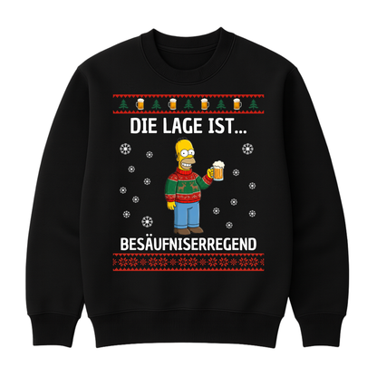 Besäufniserregende Lage von Homer - Christmas Sweater