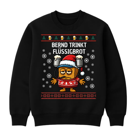 Bernd trinkt Flüssigbrot - Christmas Sweater