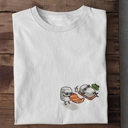 Sushi rice on the sun