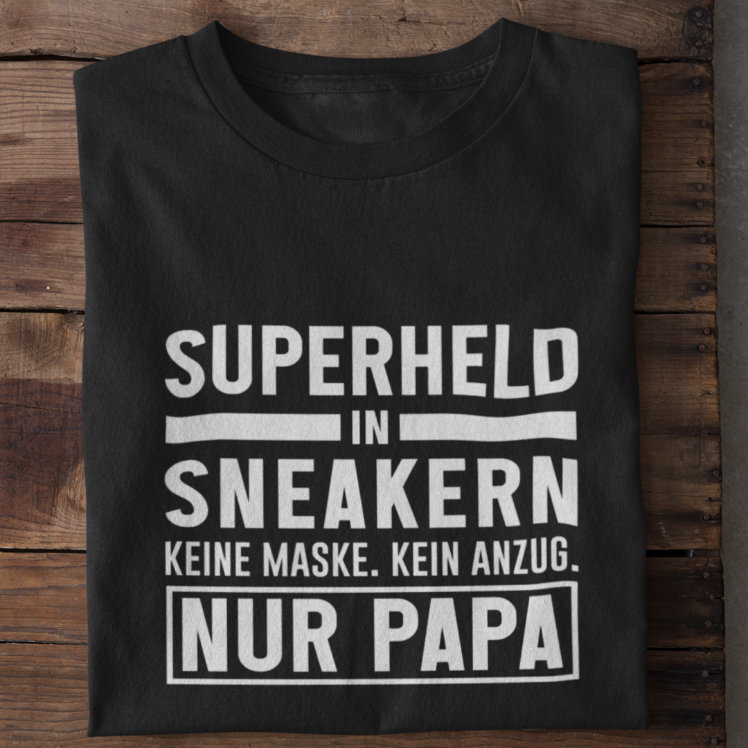 Papa mein Superheld in Sneaker Shirt
