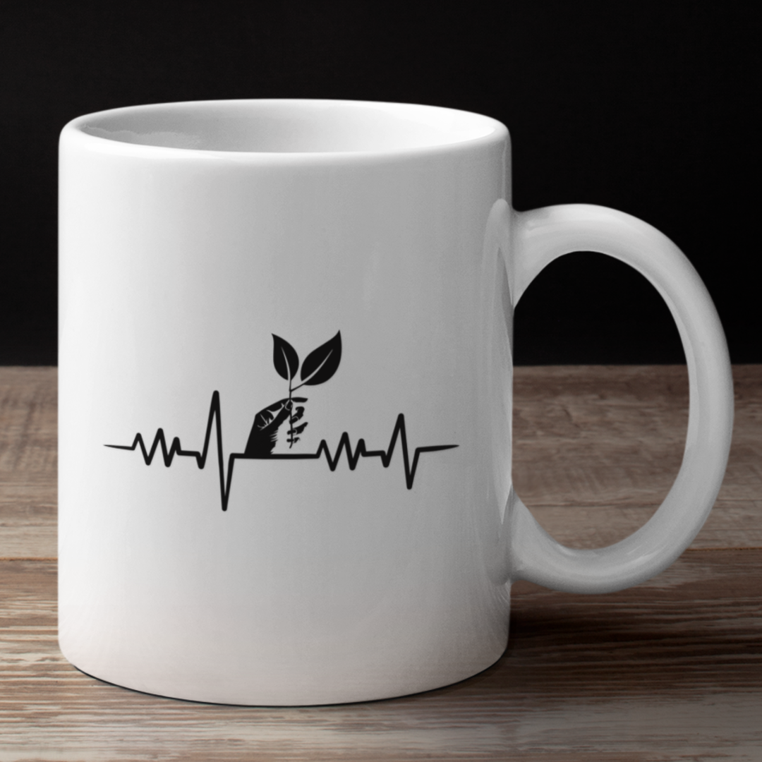 Herzschlag Tasse