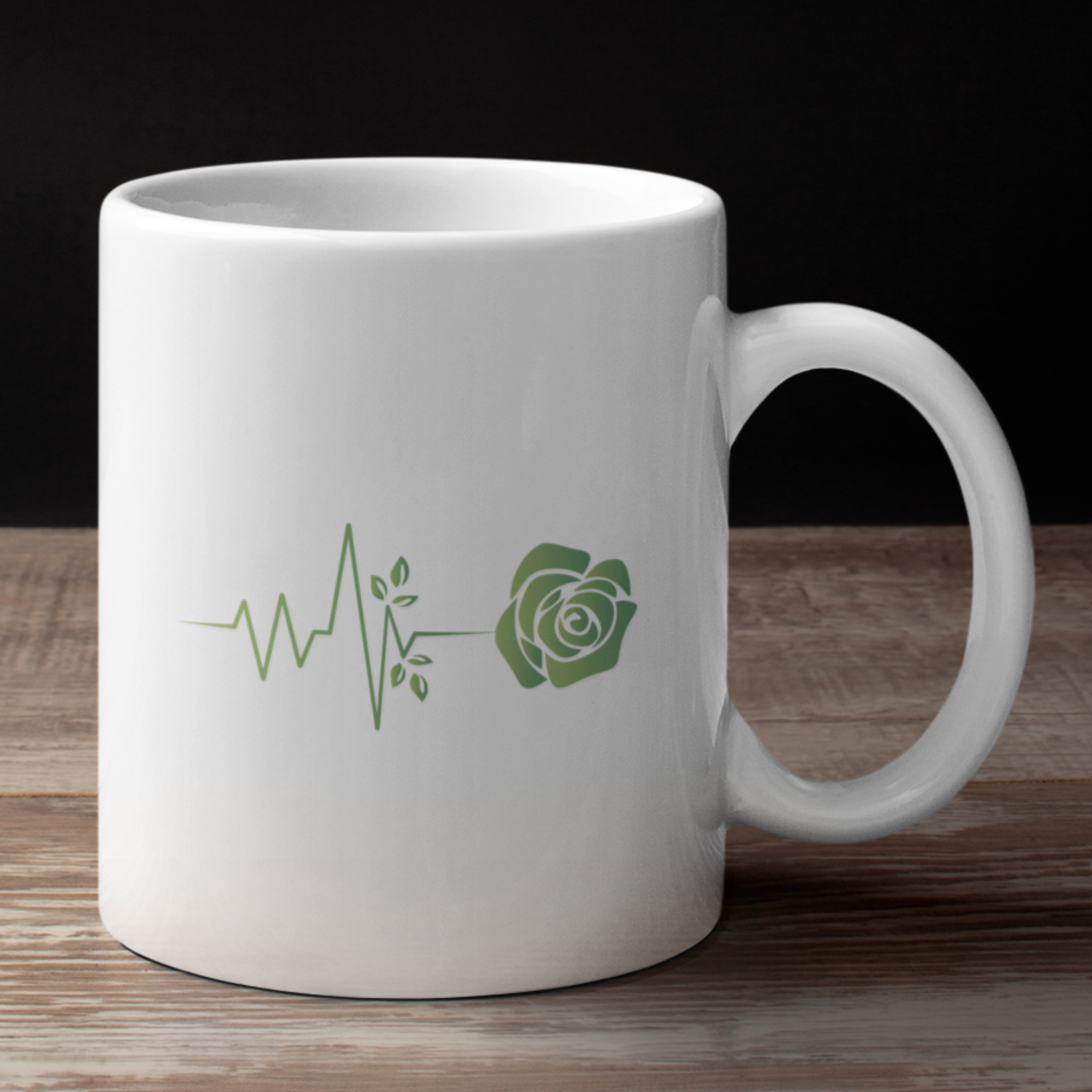 Herzschlag Tasse