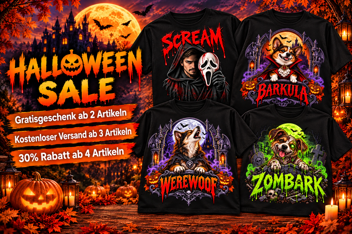 Halloween Sale – Scream, Barkula, Zombark, Adidog