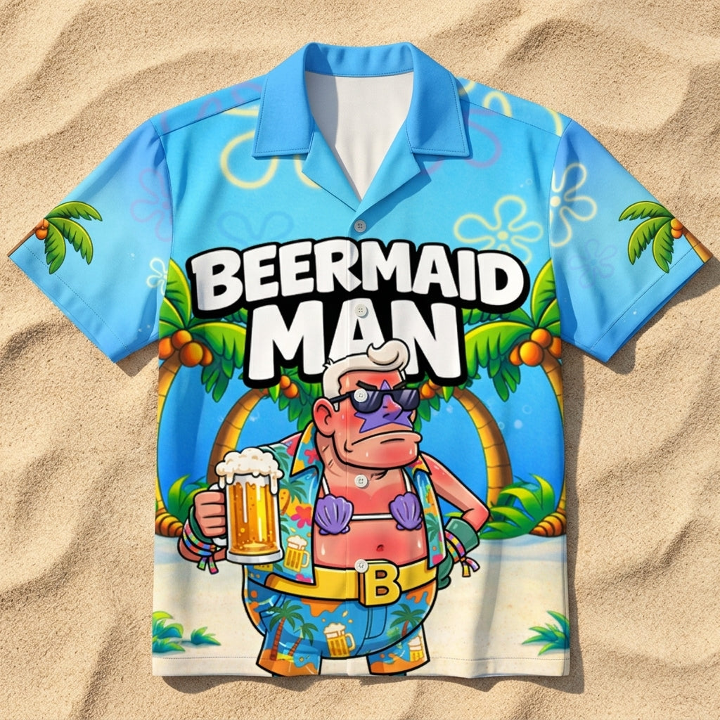 Beermaid Man - Hawaiian Shirt