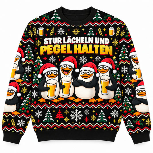 Stur lächeln und Pegel halten Signature Christmas Sweater
